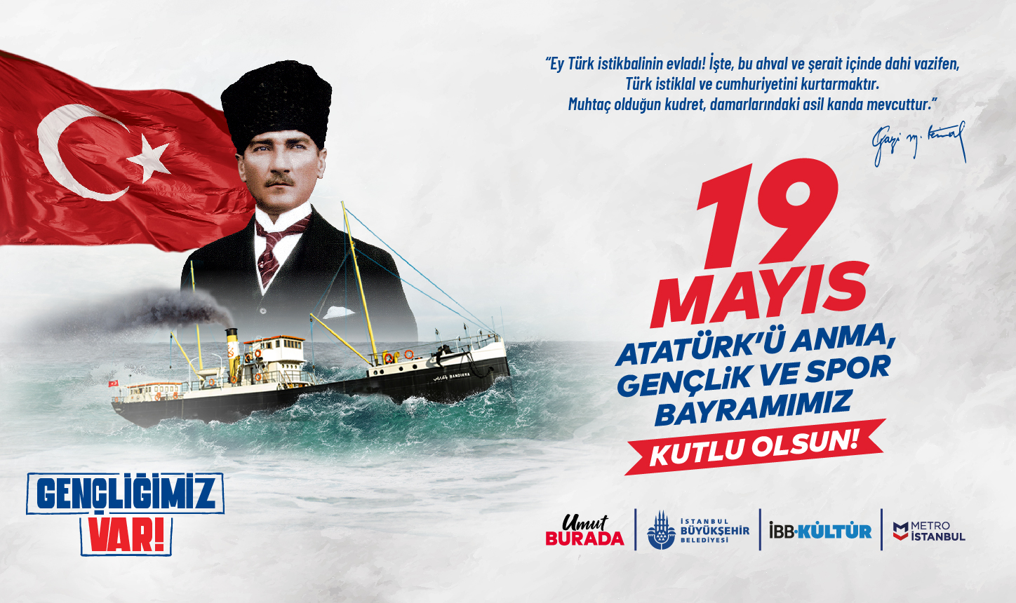 19 Mayıs Atatürk’ü Anma, Gençlik ve Spor Bayramımız Kutlu Olsun