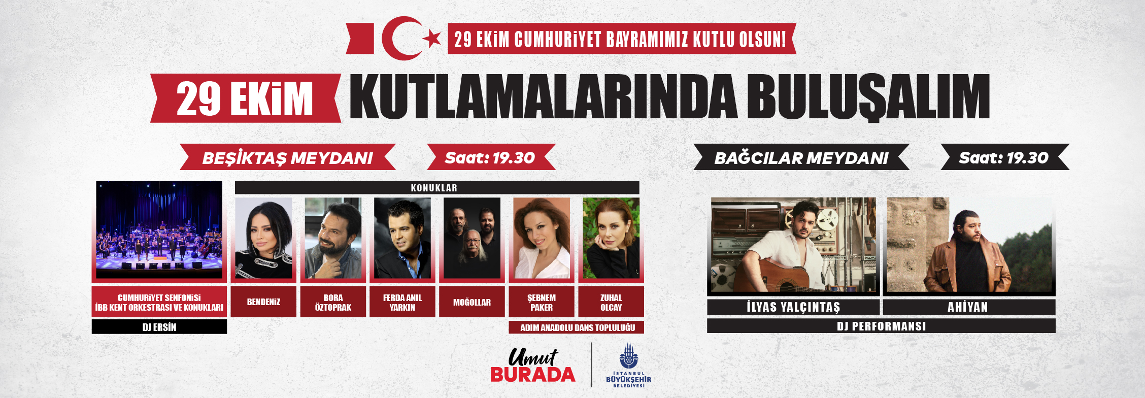 29 Ekim Cumhuriyet Bayramı Coşkusunu Beşiktaş ve Bağcılar’da Birlikte Yaşıyoruz