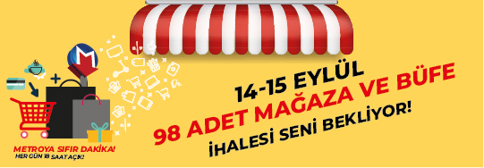 14-15 Eylül'de Mağaza ve Büfe İhaleleri Yapılıyor!