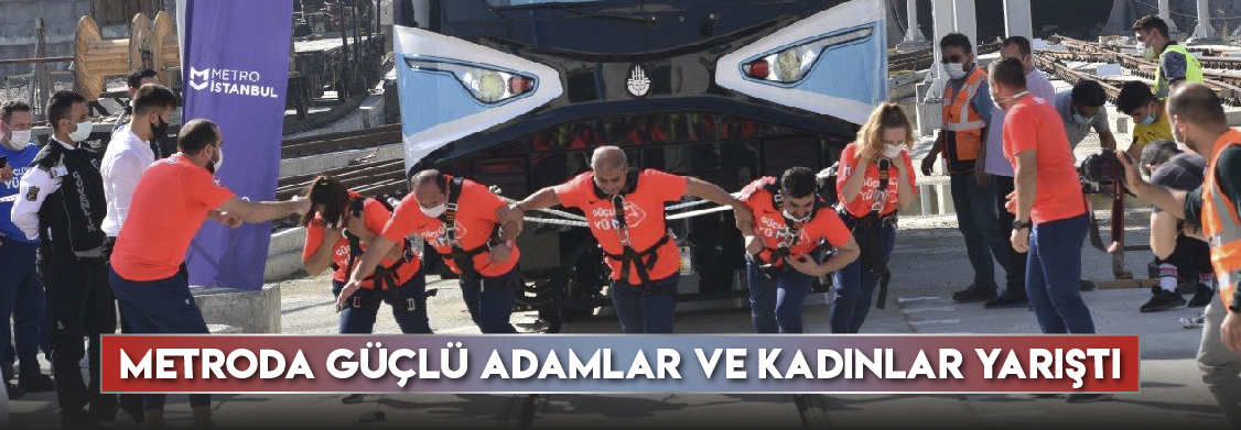 Metroda güçlü adamlar ve kadınlar yarıştı…