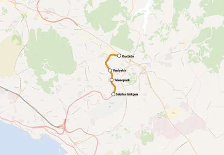 M Sabiha Gökçen Havalimanı-Kurtköy Kavşağı Uzatma Hattı