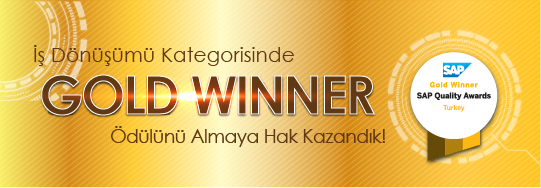 SAP Kalite Ödüllerinde GOLD WINNER Seçildik!