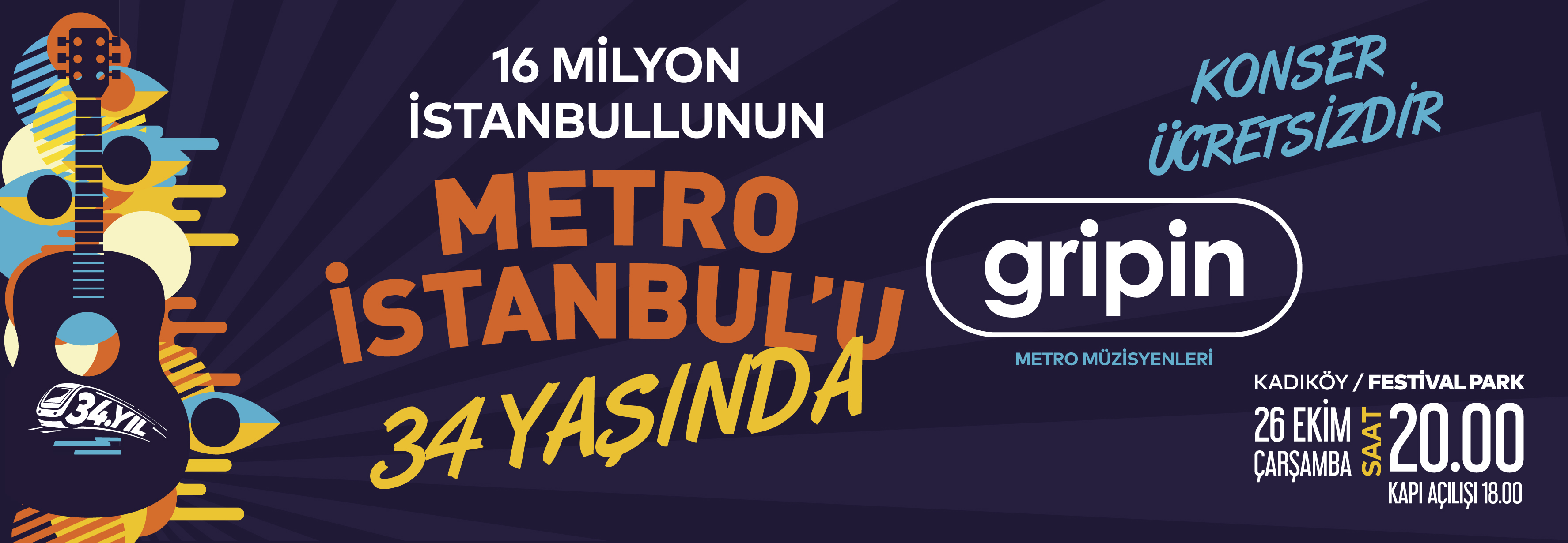 16 milyon İstanbullunun Metro İstanbul’u 34 yaşında!