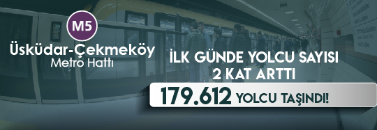 Üsküdar-Çekmeköy Metro Hattı Uzatma Açılışı İle Yolcu Sayısını 2 Katına Çıkarttı!