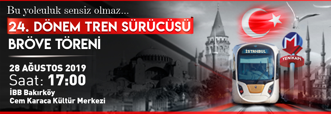 24.Dönem Tren Sürücüleri Brövelerini Alıyor